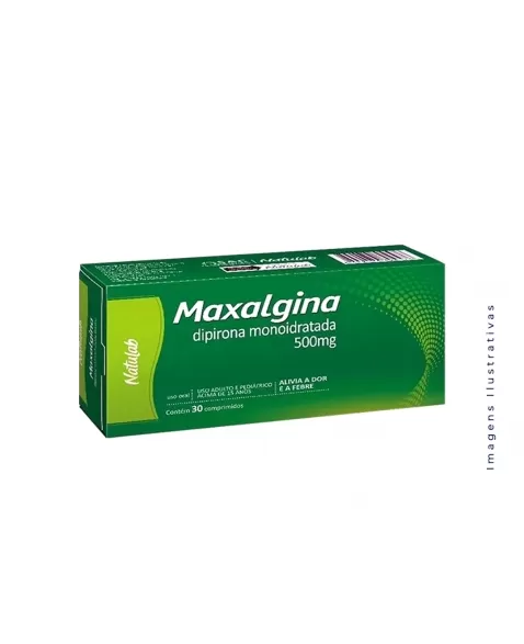 MAXALGINA 500MG C/30CPR DIPIRONA MONOIDRATADA (NATULAB)