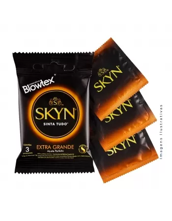 PRESERVATIVO BLOWTEX SKYN EXTRAGRANDE C/3 UND (BLOWTEX)