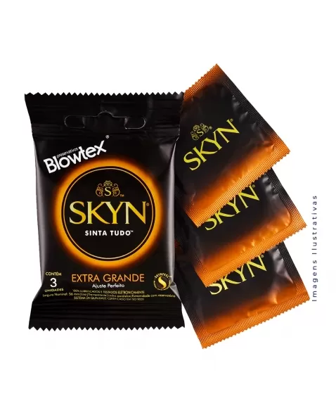 PRESERVATIVO BLOWTEX SKYN EXTRAGRANDE C/3 UND (BLOWTEX)