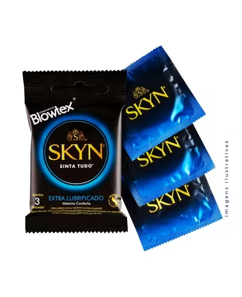 PRESERVATIVO BLOWTEX SKYN EXTRALUBRIFICANTE C/3 UND (BLOWTEX)