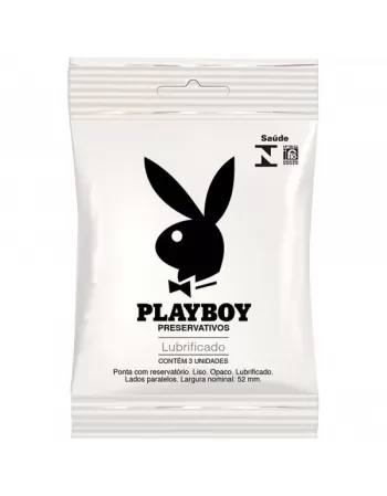 PRESERVATIVO PLAYBOY LUBRIFICANTE C/3 UND (ALCA DO BRASIL)