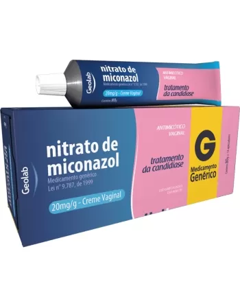 MICONAZOL CREME VAGINAL 80G C/14 APLICADORES (GEOLAB)