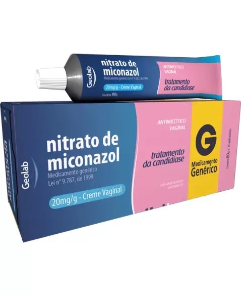 MICONAZOL CREME VAGINAL 80G C/14 APLICADORES (GEOLAB)