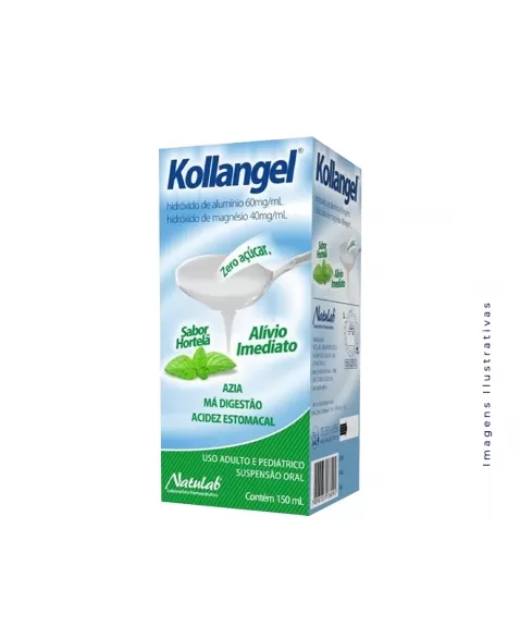 KOLLANGEL HORTELA 150ML HIDROXIDO DE ALUMINIO + HIDROXIDO DE MAGNESIO (NATULAB)