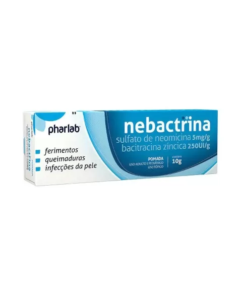 NEBACTRINA POMADA 10G NEOMICINA + BACITRACINA (PHARLAB)