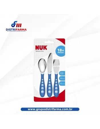 KIT DE TALHERES DE INOX AZUL NUK (787761) (NUK)