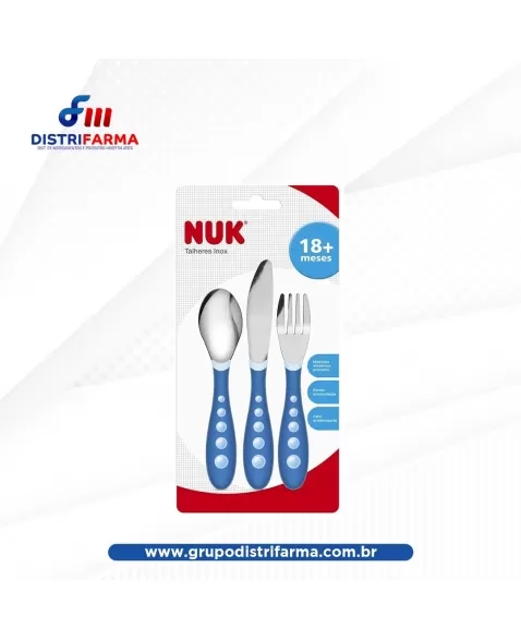 KIT DE TALHERES DE INOX AZUL NUK (787761) (NUK)