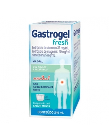 GASTROGEL SUSPENSAO 240ML HIDROXIDO DE ALUMINIO + HIDROXIDO DE MAGNESIO + SIMETICONA (MEDQUIMICA)