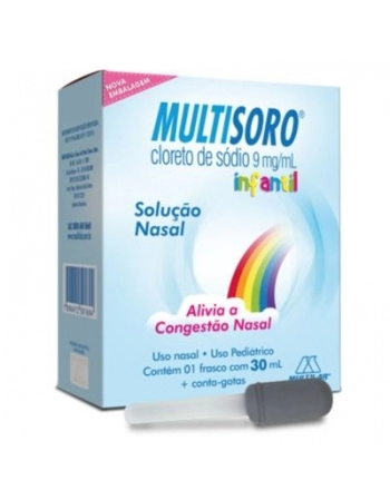 MULTISORO SOLUCAO NASAL INFANTIL 30ML CLORETO DE SODIO (MULTILAB)