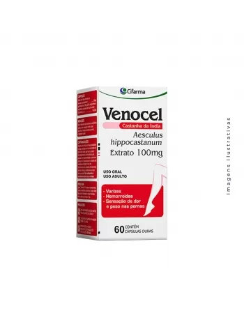 VENOCEL 100MG C/60CAPS CASTANHA DA INDIA (CIFARMA)