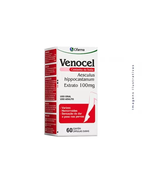 VENOCEL 100MG C/60CAPS CASTANHA DA INDIA (CIFARMA)