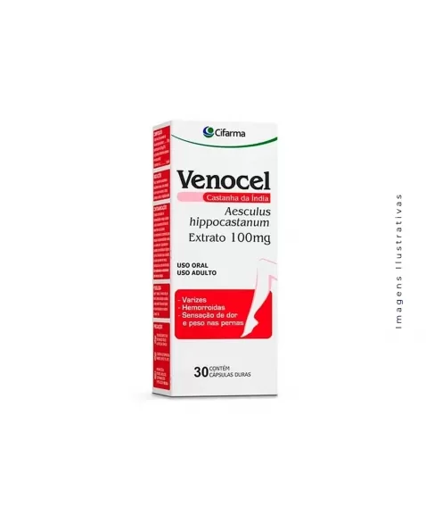 VENOCEL 100MG C/30CAPS CASTANHA DA INDIA (CIFARMA)