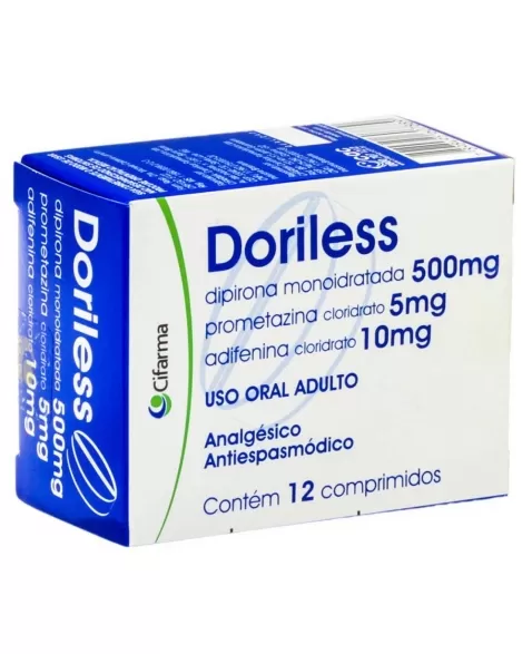 DORILESS C/12CPR DIPIRONA + PROMET + ADIFENINA (CIFARMA)