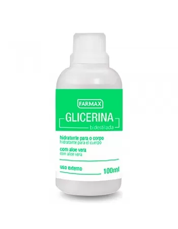 GLICERINA BI-DESTILADA C/ALOE VERA 100ML (FARMAX)