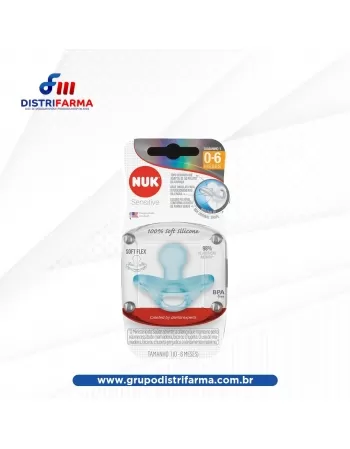 CHUPETA T2 (PA7329-2B) 100% SILICONE SENSITIVE BOY S2 (NUK)