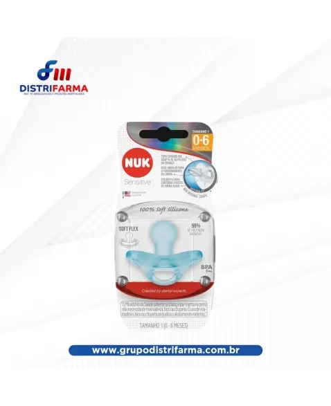 CHUPETA T2 (PA7329-2B) 100% SILICONE SENSITIVE BOY S2 (NUK)