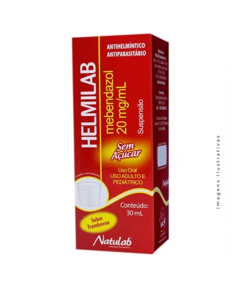 HELMILAB MEBENDAZOL SUSPENSAO 30ML SEM ACUCAR (NATULAB)