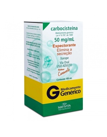 CARBOCISTEINA XAROPE ADULTO 100ML (NATIVITA)