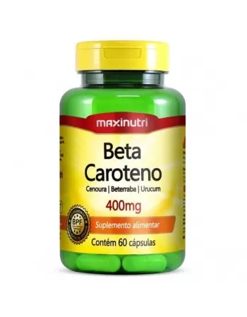 BETACAROTENO 400MG C/60CAP (MAXINUTRI)