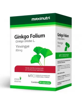 GINKGO FOLIUM 80MG C/30CAPS GINKGO BILOBA (MAXINUTRI)