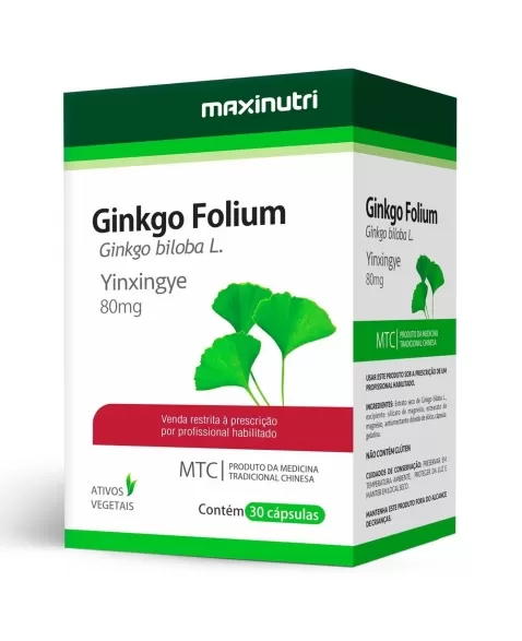 GINKGO FOLIUM 80MG C/30CAPS GINKGO BILOBA (MAXINUTRI)