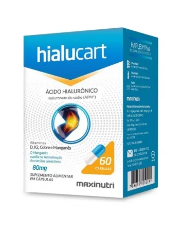 HIALUCART 80MG C/60CAPS P/CARTILAGEM (MAXINUTRI)