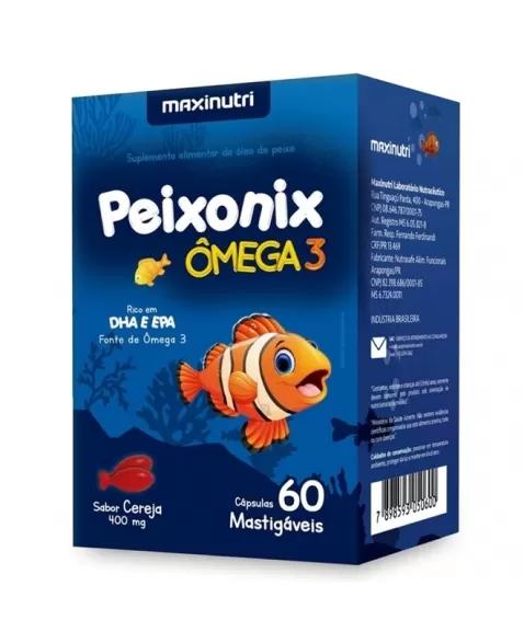 OMEGA 3 KIDS C/60CAPS PEIXONIX (MAXINUTRI)