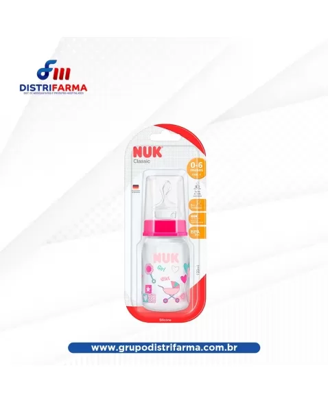 MAMADEIRA DECORADA 120ML GIRL S1 (PA7052-1G) (NUK)