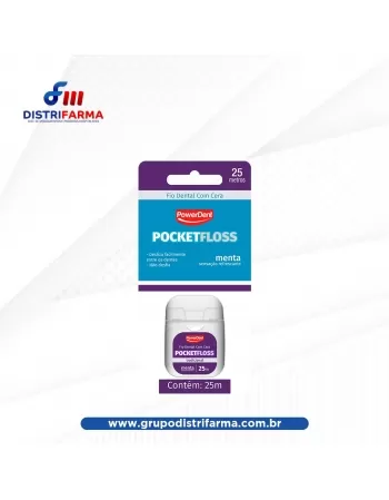 FIO DENTAL POCKET FLOSS C/25M MENTA (1794) (POWERDENT)