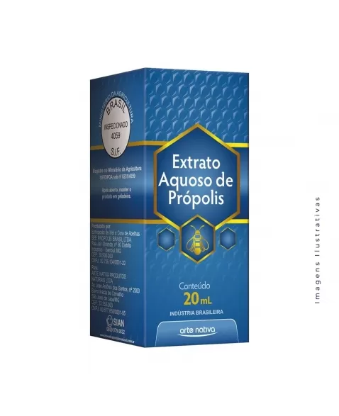 EXTRATO DE PROPOLIS SEM ALCOOL 20ML (ARTE NATIVA)