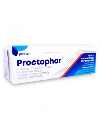 PROCTOPHAR POMADA 25G C/6 APLICADORES P/HEMORROIDAS (PHARLAB)