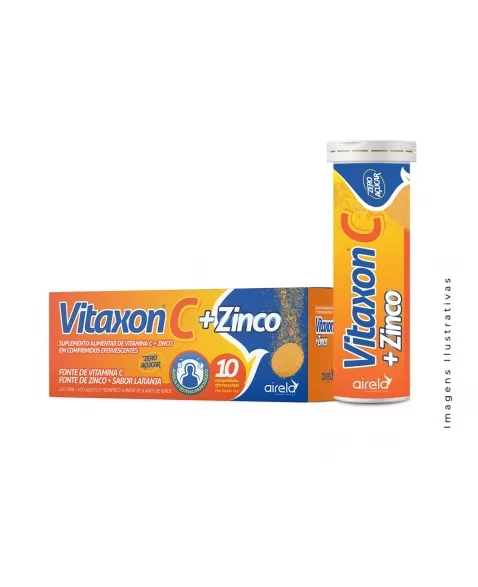 VITAXON C 1G EFERVESCENTE VITAMINA C + ZINCO C/10 UND (AIRELA)