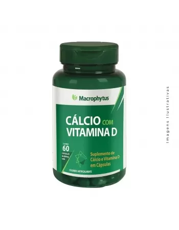 CALCIO + VITAMINA D3 C/60CAPS (MACROPHYTUS)