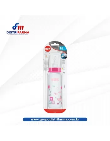 MAMADEIRA DECORADA 240ML GIRL S2 (PA7052-2G) (NUK)