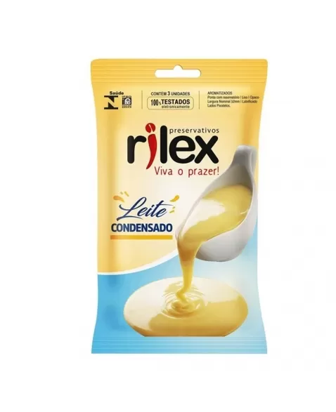 PRESERVATIVO RILEX LEITE CONDENSADO C/3 UND (INOVATEX)