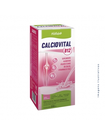 CALCIOVITAL B12 FRAMBOESA SUSPENSAO 250ML (NATULAB)