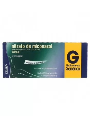 MICONAZOL CREME VAGINAL 80G C/14 APLICADORES (TEUTO)