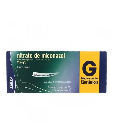 MICONAZOL CREME VAGINAL 80G C/14 APLICADORES (TEUTO)