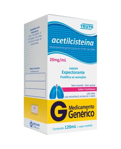 ACETILCISTEINA XAROPE INFANTIL 120ML (TEUTO)