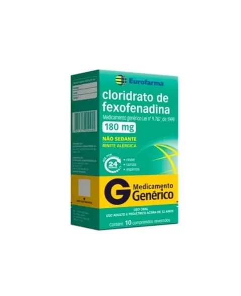 FEXOFENADINA 180MG C/10CPR (EUROFARMA)