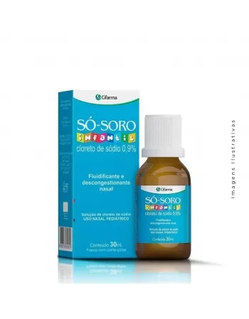 SO-SORO SOLUCAO NASAL INFANTIL 30ML CLORETO DE SODIO (CIFARMA)