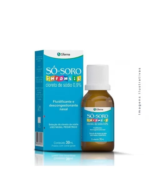 SO-SORO SOLUCAO NASAL INFANTIL 30ML CLORETO DE SODIO (CIFARMA)