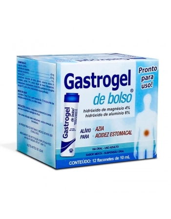 GASTROGEL C/12 FLACONº 10ML HIDROXIDO DE ALUMINIO + HIDROXIDO DE MAGNESIO + SIMETICONA (MEDQUIMICA)