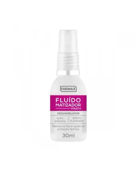 FLUIDO MATIZADOR VIOLETA DESAMARELADOR P/CABELOS 30ML (FARMAX)