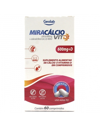 MIRACALCIO 600MG + D C/60CPR CALCIO + VITAMINA D (GEOLAB)