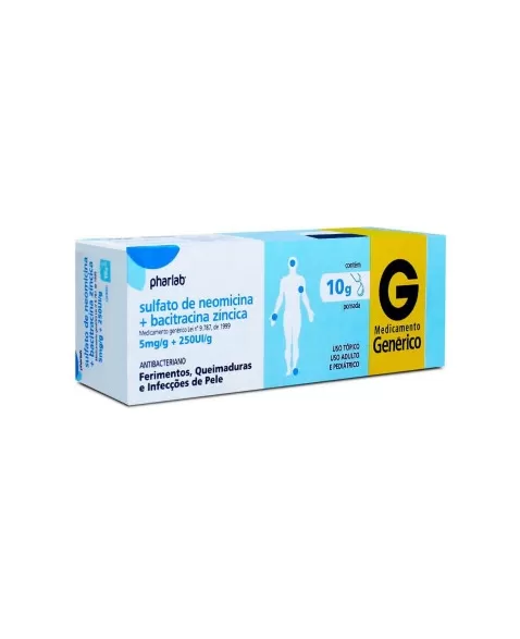 NEOMICINA + BACITRACINA POMADA 10G (PHARLAB)