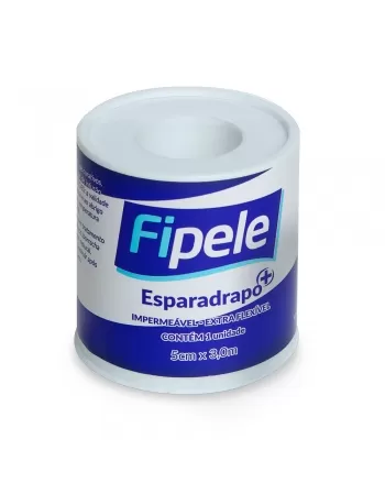 ESPARADRAPO IMPERMEAVEL BRANCO FIPELE 5CM X 3M (MISSNER)