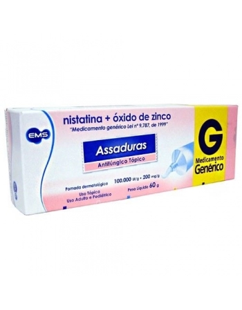 NISTATINA + OXIDO DE ZINCO POMADA 60G (EMS)