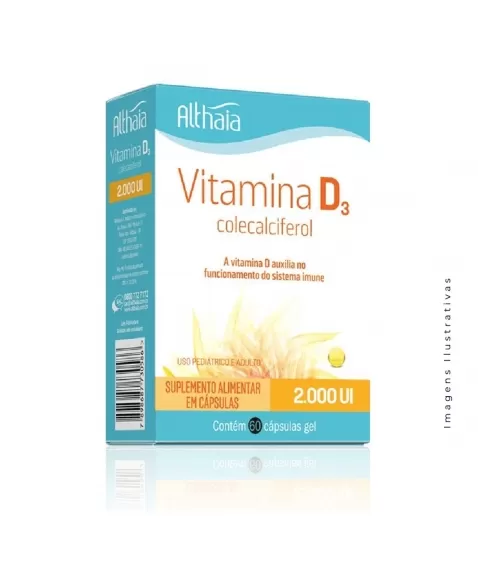 VITAMINA D 2.000UI C/60CAPS (ALTHAIA)