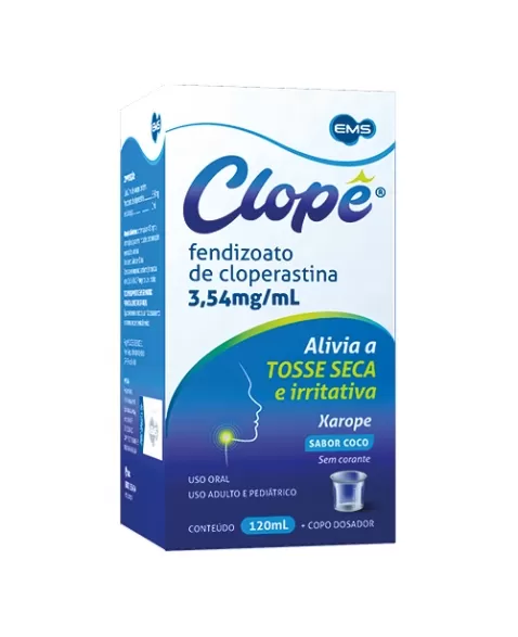 CLOPE 3,54MG XAROPE 120ML CLOPERASTINA (SEKI) (EMS SIMILAR)